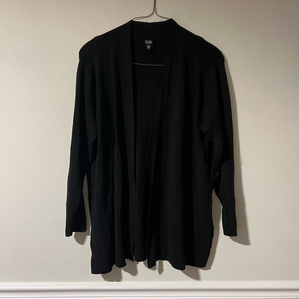 Eileen Fisher Long Cardigan 2X Italian Yarn